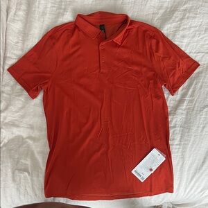 NWT LULULEMON SHOWZERO POLO, size L, AUTUMN RUST